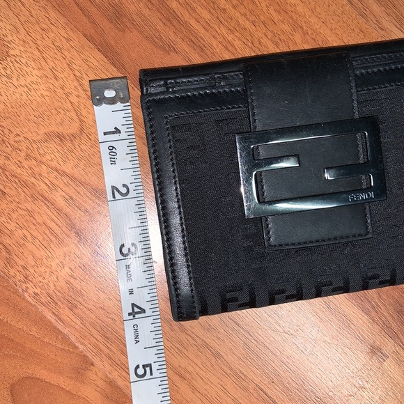 Authentic Fendi Zucca FF Logo Compact Wallet - Picture 12 of 14